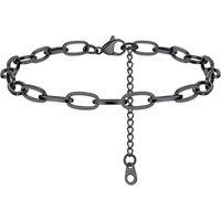 PROSTEEL Anklet for Women Adjustable Ankle Bracelet Cuban Link Foot Chain Summer Beach Jewellery Silver/Gold Plated/Black 316L Stainless Steel (Send G