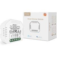 MOES WiFi Smart Alexa DIY Mini Dimmer LED Light 2 Gang Switch Module,Dimmable LED Timer Wireless 1 Way or 2 Way Switch,Brightness Memory Smart Life Tu