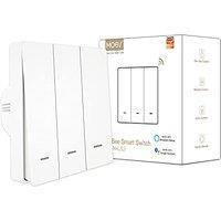 MOES ZigBee Smart Wall Light Switch No Neutral Wire Required, No Capacitor Needed, Smart Life Tuya Remote Control, Works with Alexa, Google Home, Tuya