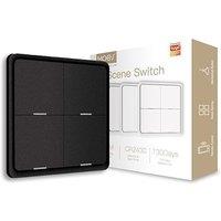 MOES Scene Switch, ZigBee Wireless 12 Scene, Mechanical Push Button Battery Powered, Smart Home Automation Scenario Switch for Tuya Smart Devices, Req