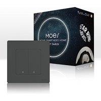 MOES STAR RING ZigBee Smart Switch, 10A, No Neutral Line No Capacitor, Compatible with MOES/Smart Life App Remote Control, Timer, Alexa Google Home Vo
