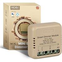 MOES Smart WiFi LED Dimmer Switch Module, Mini Design, Supports App Voice Alexa Google Home Remote Control, Dual Switch Networking, Timer, Control Sha