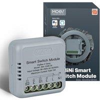 MOES Mini Smart Light Switch Zigbee Module, Requires Neutral Wire and Zigbee Gateway, Toggle Switch Flush Mounted, MOES APP Control, Compatible with A