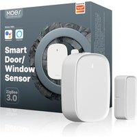 MOES Smart Door and Window Sensor, Wireless Detector for Alarm System and Smart Home, Compatible with Smart Life/MOES APP, Works with Alexa Google Hom