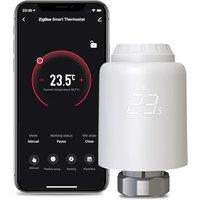 MOES Smart Radiator Thermostat, Smart Radiator Valve, Energy Saving,Display, Timer Remote Congtrol, Works with Alexa & Google Home, Requires MOES ZigB