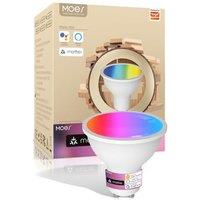 MOES Smart Bulb GU10 PAR16 Light Bulbs, Matter Over WiFi, 5W 400lm 2700K-6500K RGB Dimmable 16 Million Colour Warm White Changing, Compatible with Ale