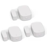 MOES Smart Door and Window Sensor, Wireless Detector for Alarm System and Smart Home, Compatible with Smart Life/MOES APP, Works with Alexa Google Hom