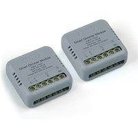 MOES Smart ZigBee Dimmer Switch Module, Requires MOES Gateway, Mini Design, Supports App Voice Alexa Google Home Remote Control, Dual Switch Networkin