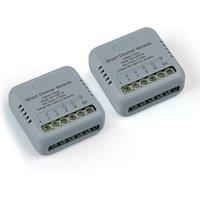 MOES Smart ZigBee Dimmer Switch Module, Requires MOES Gateway, Mini Design, Supports App Voice Alexa Google Home Remote Control, Dual Switch Networkin