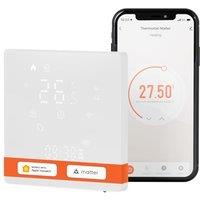 MOES Smart Thermostat for Water Floor Heating | Matter over WiFi | Tuya Platform | Compatible with Apple Home, Alexa, Google Home