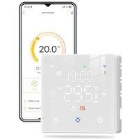 MOES WiFi Smart Thermostat for Gas Boiler Floor Heating - Battery Powered, App Remote Control, Voice Control Compatible with Alexa Google Home, 300-Da