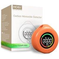 MOES CO Detector, Portable Mini Carbon Monoxide Alarm with LCD Screen, 3 in 1 Measures Carbon Monoxide, Temperature & Air Humidity, For Home, Camperva
