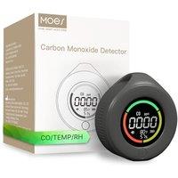 MOES CO Detector, Portable Mini Carbon Monoxide Alarm with LCD Screen, 3 in 1 Measures Carbon Monoxide, Temperature & Air Humidity, For Home, Camperva
