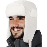 Outddor Shaping Trapper Hat for Men Women Windproof Trooper Hat Ushanka Ear Flaps Warm Winter Outdoor Hats Stone