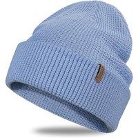 Outdoor Shaping Soft Merino Wool Blend Knit Cuffed Beanie for Men Women Winter Warm Ski Skull Caps Baby Blue