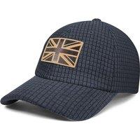 Outdoor Shaping UK Flag Embroidery Leather Patch, Grid Fleece Dad Cap Adjustable, Waffle Baseball Hat Vintage Style, Unisex Casual Cap Breathable, Out