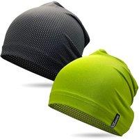 Outdoor Shaping 2 Pcs Cooling Skull Caps for Men Women, Breathable 3D Mesh Lightweight Slouchy Beanie for Cycling Gym Running