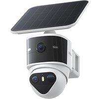 aosu T2 Pro Solar Security Cameras Wireless Outdoor, 5MP Dual Camera 360 PTZ + 170 Wide-Angle, 8x Zoom No Blind Spots, AI Auto Tracking Human Vehi