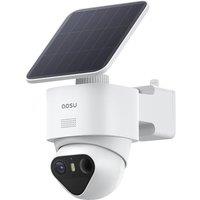 aosu 4K Wireless Outdoor Security Camera, 8MP Solar Powered CCTV System, TrueColor Colour Night Vision, Triple Detection (PIR+Radar+AI), 360 Auto Tr