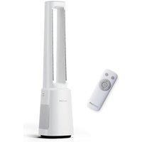 Pro Breeze OmniAir 41" Bladeless Tower Fan with Air Purifier - Silent Standing Portable Circulator - Remote Control, HEPA Filter, LED Display, 10 Fa