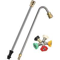 Stone Banks Angled Spray Lance, Underchassis Wash Lance Compatible with Karcher K2 K3 K4 K5 K6 K7 Pressure Washers, Guttering Cleaning Kit Gutter Rod