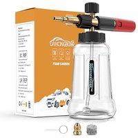 Snow Foam Lance Cannon Bottle for Bosch 110/120/125 Aquatak Black & Decker AR Blue Clean, Snow Foam Gun with Adjustable nozzle 1L,Bosch Pressure Washe