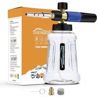 Snow Foam Lance Cannon Bottle for Nilfisk ALTO/Kranzle/Wap,M22-14mm Cannon Adjustable Soap Sprayer Nozzle F oam Bottle 1L, Foam Gun for Pressure Washe