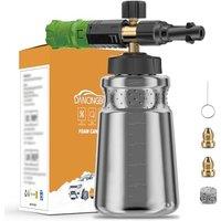 Snow Foam Lance for Karcher K2-K7 Pressure Washers, 1L Adjustable Foam Cannon Bottle Soap Dispenser, Snow Foam Gun Attachment for Car Wash and Cleanin