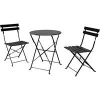 Grand patio Bistro Set 3 Pieces, Garden Furniture Set, Folding 2 Chairs and 1 Table, Weather-Resistant, Patio Table Chairs for Balcony,Yard, Garden (B