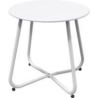 Grand patio Outdoor Side Table Small Table Round End Table Garden Table Lightweight Snack Table for Outdoor Garden Hallway Bedroom Living Room Terrace