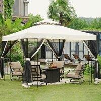 Grand patio Garden Gazebo, Event Shelter with Mosquito Netting, Sides, Predium Steel, Sun Shade, Heavy Duty, Outdoor Canopy for BBQ,Event, Party,UV 50