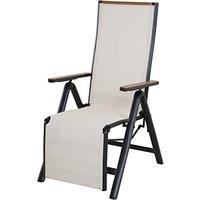 Grand patio Foldable Sun Lounger, Reclining Garden Chair, Aluminium Camping Chairs, Adjustable 6 Position High Backrest, Deck Chair for Garten, Outdoo