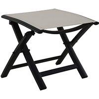 Grand patio Garden Folding Footstool, Ottoman Aluminium, Mesh Sling Farbic, Portable Stool for Garden, Outdoor (Beige) Beige Ottoman