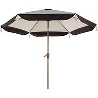 Grand patio Garden Parasol Umbrella 2.7M, Garden Umbrella with Crank Handle and Push Button Tilt, Beach umbrella with Aluminum Pole, Polyester Canopy,
