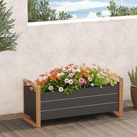 Grand patio Raised Bed for Garden, Raised Planter with Metall, Weather-Resistant, Easy to Assemble, Raised Planter Bed with Drainage Holes for Vegetab