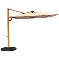 Grand patio Garden Parasol Umbrella, 33M Cantilever Parasol with 8 Ribs, Outdoor Sun Umbrella for Garden (Beige,Square) Champagne Square 300CM