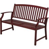 Grand patio Metal Garden Bench, Park Bench with Backrest & Armrest, Reclining Bench Retro Style for 2-3 Seater, Garden Furniture Benches for Garden, P