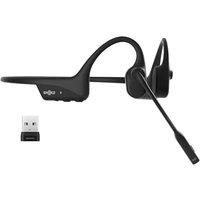 SHOKZ OpenComm2 UC 2025 Upgrade Bone Conduction Headset with USB-A adapter, Open-Ear Bluetooth Headphone with Noise Cancelling Mic, Wireless Earphone