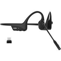 SHOKZ OpenComm2 UC - Bone Conduction Bluetooth Stereo Computer Headset with Boom Mic, USB-C Compatible with PC and Mac, Zoom Certified, with Bookmark,