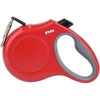 Fida Retractable Dog Lead, 5m Extendable Dog Lead for Medium Dog Up to 20KG with Anti-Chew Wire | 360 Tangle Free | Strong Nylon Tape | Reflective S