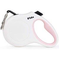 Fida Retractable Dog Lead, 5m Extendable Dog Lead for Medium Dog Up to 20KG with Anti-Chew Wire | 360 Tangle Free | Strong Nylon Tape | Reflective S