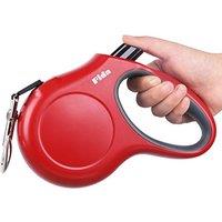 Fida Retractable Dog Lead, 5m Extendable Dog Lead for Large Dog Up to 50KG with Anti-Chew Wire | 360 Tangle Free | Strong Nylon Tape | Reflective St