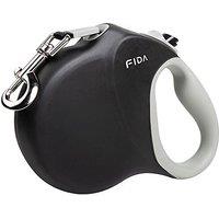 Fida 8M/26FT Heavy Duty Retractable Dog Lead for Large Dogs Up to 50kg, Blk | 8M Long Line, Big Handle Space for Big Hand/Winter Gloves, Reflective We