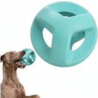 Fida Rubber Dog Toys for Large Dogs/Aggressive Chewers, Dog Balls, Blue | Tough, Bouncy, Indoor & Outdoor, High Visibility Colour, Chew/Fetch/Tug/Teet