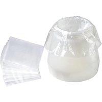 Tilswall 30 Pcs Paint Sprayer Bags, 20 X 30cm Sprayer Cup Liners, Transparent Spray Gun Cup Canister Liners for Paint Sprayer