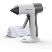 Tilswall 4V Small Cordless Hot Glue Gun Set with 20pcs 7x140mm Glue Sticks,Mini Hot Melt Glue Gun,30s Quick Preheat,USB-C Rechargeable,Auto Shut-Off,