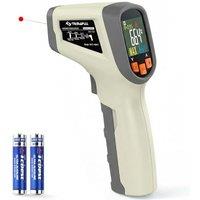 Tilswall Infrared Non-Contact Digital Laser Temperature Gun, -50~600 (-58~1112) with Adjustable Emissivity, High/Low Temperature Alarm, fo