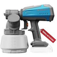 Tilswall Cordless Paint Sprayer Shark700, Fits Dewalt 18V (No Battery) | Brushless Motor, Easy Side-Fill, 1300ml Larger Tank, Easy to Clean, Ideal for
