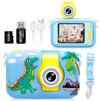 Kids Camera Toy for 3 4 5 6 7 8 9 10 11 12 year old Girls/Boys,Kids Digital Camera for Toddler with 180Flip Lens&2.4in IPS Screen,Birthday Festival