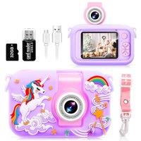 Kids Camera Toy for 3 4 5 6 7 8 9 10 11 12 year old Girls/Boys,Kids Digital Camera for Toddler with 180Flip Lens&2.4in IPS Screen,Birthday Festival